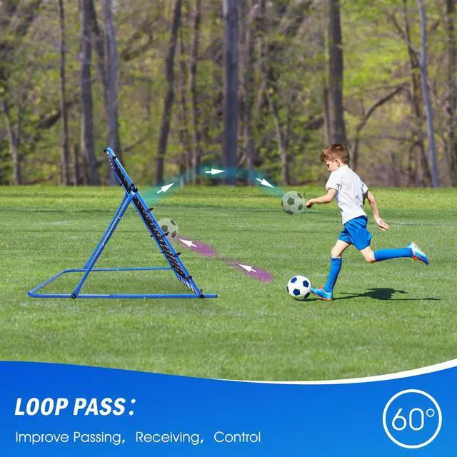 Alt view image 6 of 7 - 4.8x3.7FT Soccer Rebounder Net, Quick-Switch Angle Soccer Training for Control, Passing Practice, Easy Setup Rebounder Gifts & Equipment for Kids,Teens & Adults
