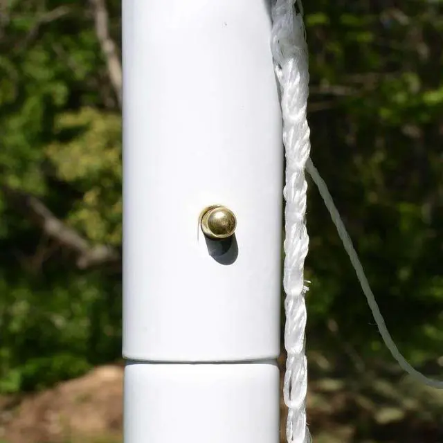 Alt view image 5 of 6 - Competition Soccer Goal - Steel Backyard Soccer Goal with All Weather Net - Includes 6 Ground Stakes - 6'x4' - Silver