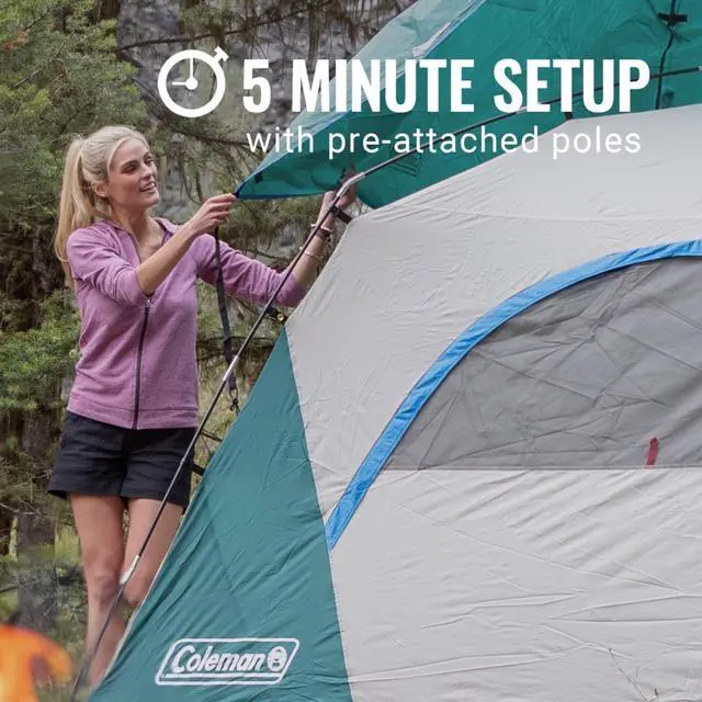 Alt view image 3 of 6 - Skydome Camping Tent with 5 Minute Setup, 2/4/6/8 Person Weatherproof Tent with Rainfly & Carry Bag, 20% More Headroom Than Traditional Canopies