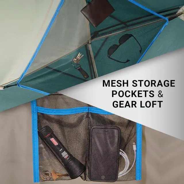 Alt view image 5 of 6 - Skydome Camping Tent with 5 Minute Setup, 2/4/6/8 Person Weatherproof Tent with Rainfly & Carry Bag, 20% More Headroom Than Traditional Canopies