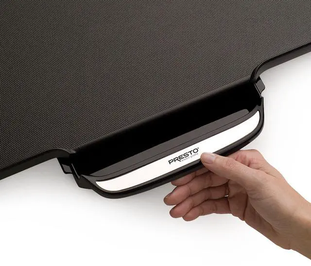 Alt view image 2 of 5 - 07061 22-inch Electric Griddle With Removable Handles, Black, 22-inch