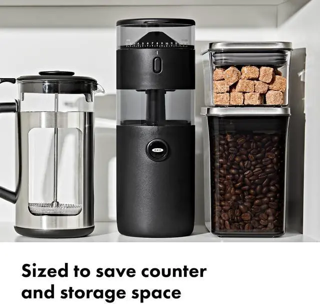 Alt view image 2 of 7 - Brew Compact Conical Burr Coffee Grinder