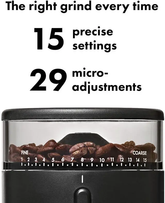 Alt view image 4 of 7 - Brew Compact Conical Burr Coffee Grinder