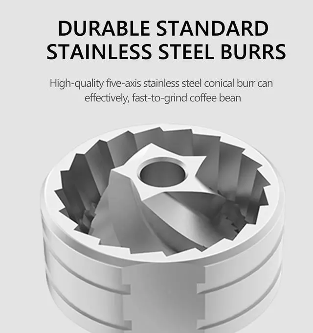 Alt view image 2 of 7 - Chestnut C2 Manual Coffee Grinder Capacity 25g with CNC Stainless Steel Tapered Burr - Internal Adjustable Setting, Double Bearing Positioning, French Press Coffee for Hand Grinder Gift