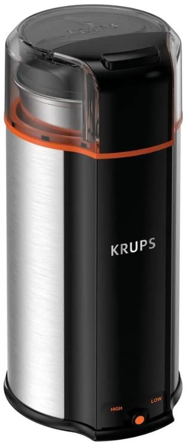 Main image of 3oz Coffee Grinder, Ultimate Silent Vortex Plastic and Stainless Steel Grinder with Removable Bowl Mess-Free, 8 Times Quieter, 2 Speeds 240 Watts,Dry Herbs,Dishwasher Safe,12 cups ground Silver