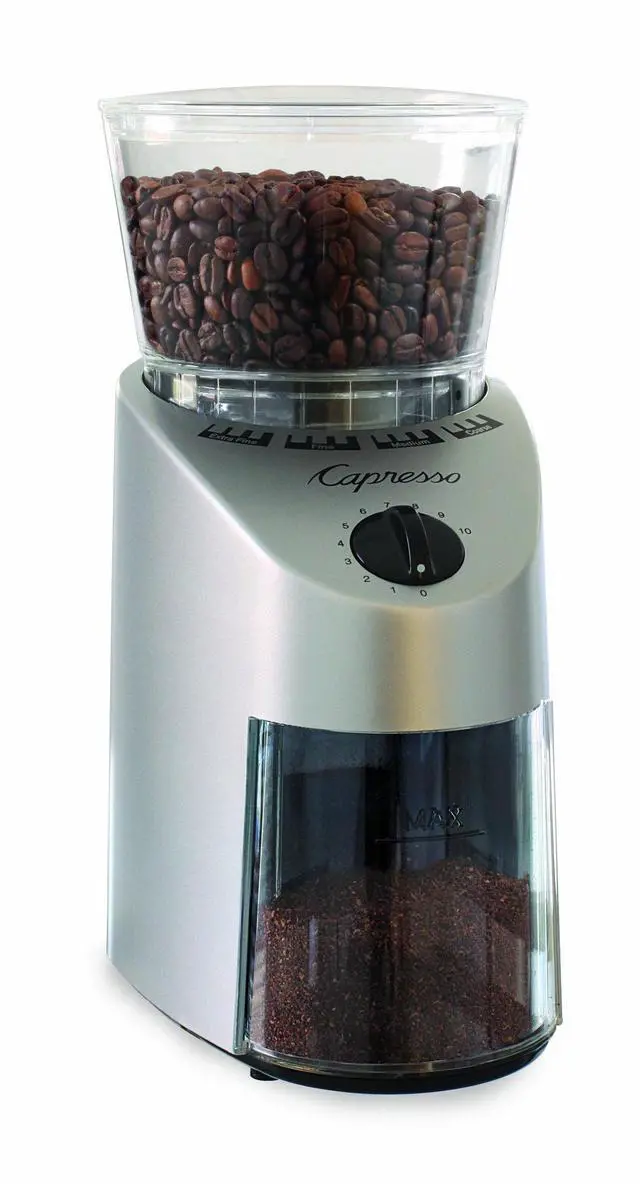 Alt view image 2 of 6 - 560Infinity Conical Burr Grinder, Brushed Silver, 8.5-Ounce