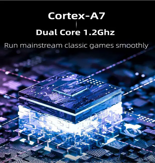 Alt view image 6 of 7 - Mini Plus with Portable Case Retro Emulator Handheld Game Console Latest Version with WiFi & RTC, 3.5 640*480 IPS Screen 3000mAh Battery, Gray 64GB