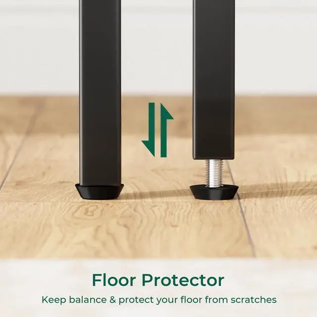 Alt view image 7 of 7 - L Shaped Desk, 39 Inches Computer Desk with Reversible Storage Shelves, Gaming Desk, Corner Home Office Desks, Writing Study Desk with Metal Frame, Rustic Brown