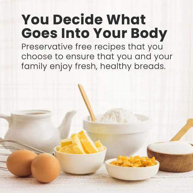 Alt view image 5 of 7 - EBM8103M Programmable Bread Maker Machine 3 Loaf Sizes, 19 Menu Functions Gluten Free White Wheat Rye French and more, 2 Lbs, Mint