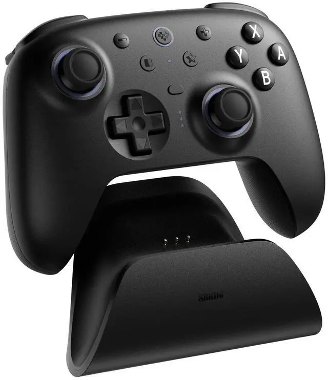Alt view image 2 of 6 - Ultimate 2 Bluetooth Controller with TMR Joysticks, Switchable Hall Effect/Tactile Triggers, Vibration, Motion Control, RGB Fire Ring and Back Buttons for Switch/Switch 2 & Windows PC - Black
