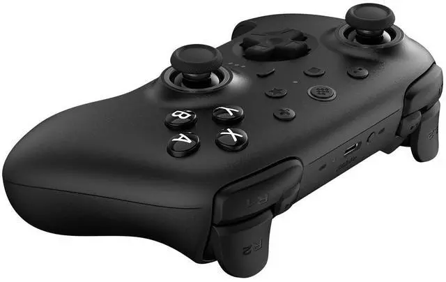 Alt view image 3 of 6 - Ultimate 2 Bluetooth Controller with TMR Joysticks, Switchable Hall Effect/Tactile Triggers, Vibration, Motion Control, RGB Fire Ring and Back Buttons for Switch/Switch 2 & Windows PC - Black