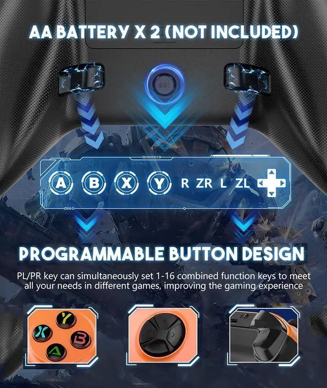 Alt view image 5 of 6 - Wireless Controller for Xbox One/Series X|S & PC, Bluetooth, 2 Vibration Motors, TURBO, Macro, 3.5mm Headphone Jack Orange+Gray - Upgrading with a PC before connecting to X-box