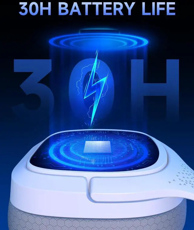 Alt view image 7 of 7 - 2.4GHz Wireless Gaming Headsets for PS5, PS4, PC, Switch - Bluetooth 5.4 Gaming Headphones with Noise Canceling Mic, Low Latency Connection, 3D Immersive Surround Sound, 30H Battery, White