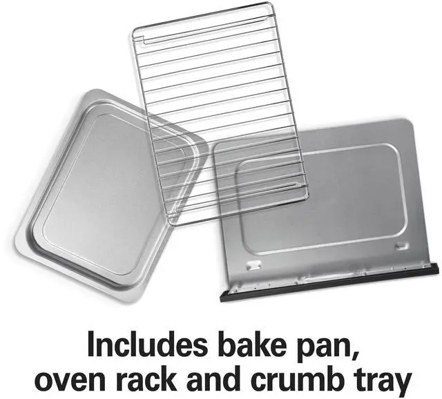 Alt view image 6 of 7 - 2-in-1 Countertop Toaster Oven and Long Slot 2 Slice Toaster, 60 Minute Timer and Automatic Shut Off, Shade Selector, Stainless Steel (31156)