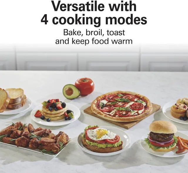 Alt view image 5 of 7 - 2-in-1 Countertop Toaster Oven and Long Slot 2 Slice Toaster, 60 Minute Timer and Automatic Shut Off, Shade Selector, Stainless Steel (31156)