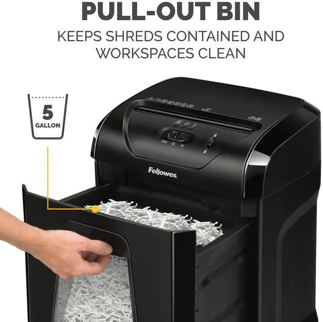Alt view image 5 of 7 - Powershred 12 Sheet Cross-Cut Paper Home Office Paper Shredder, 19.50" H x 9.69" W x 13.44" D