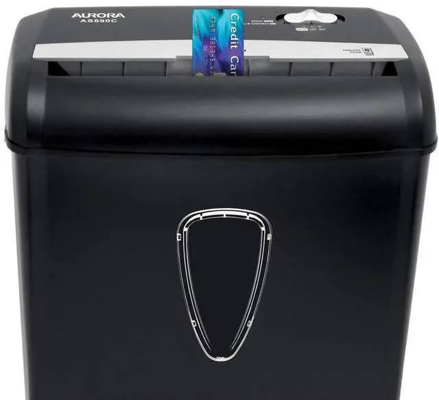 Alt view image 5 of 6 - AS890C 8-Sheet Cross-Cut Paper/Credit Card Shredder with Basket
