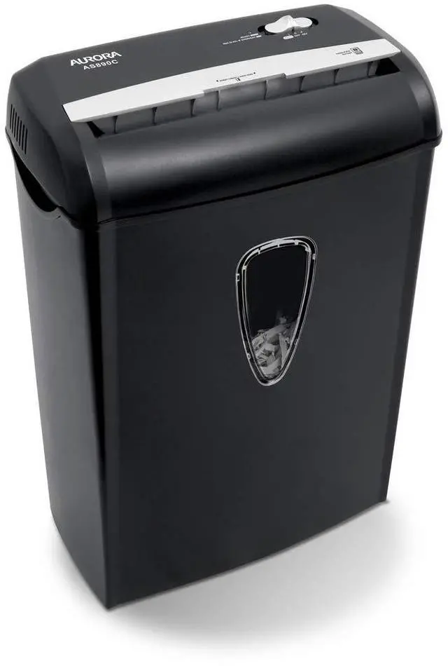Alt view image 3 of 6 - AS890C 8-Sheet Cross-Cut Paper/Credit Card Shredder with Basket