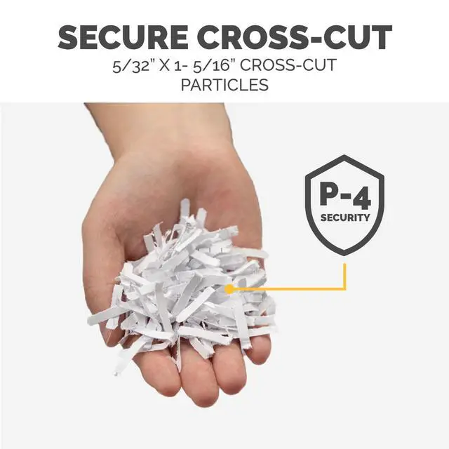 Alt view image 2 of 7 - P-40C 8 Sheet Cross-Cut Deskside Paper Shredder for Home Office