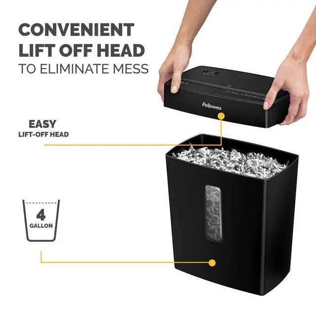 Alt view image 5 of 7 - P-40C 8 Sheet Cross-Cut Deskside Paper Shredder for Home Office