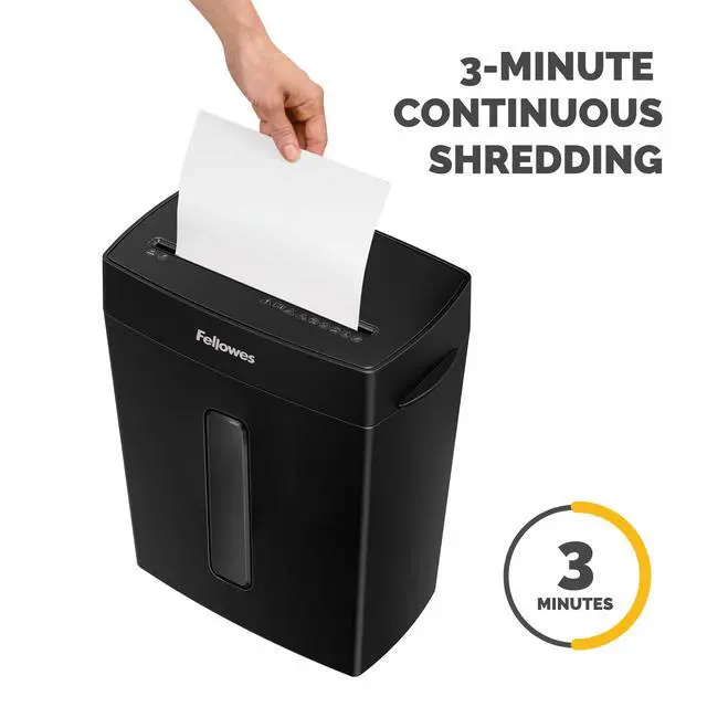 Alt view image 6 of 7 - P-40C 8 Sheet Cross-Cut Deskside Paper Shredder for Home Office