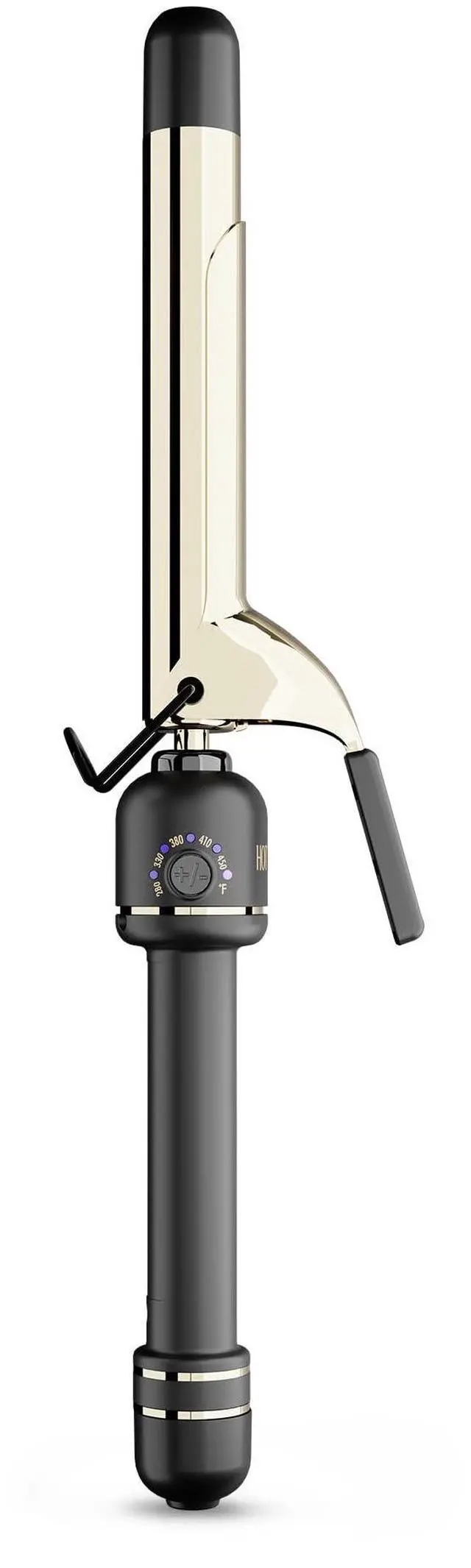 Main image of 24K Gold Professional 1" Extended Barrel Curling Iron with Clamp for Bouncy Curls - 24K Gold Technology for Long-Lasting Results & Longer Barrel for Easy Styling