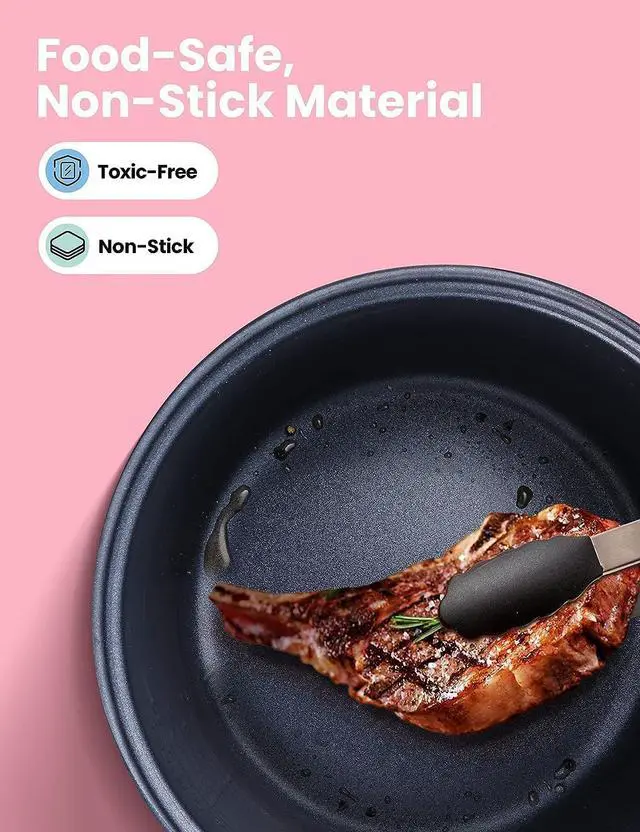 Alt view image 5 of 7 - Rice Cooker, Slow Cooker, Steamer, Stewpot, Sauté All in One (12 Digital Cooking Programs) Multi Cooker (5.2Qt ) Large Capacity. 24 Hours Preset & Instant Keep Warm, Black/Silver (MB-M25)