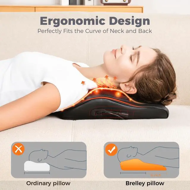 Alt view image 3 of 7 - Neck and Back Massager for Pain Relief Deep Tissue with Heat, Shiatsu Shoulder Massager with Bi-Directional Rotating Head for Neck, Back, Shoulders, and Legs