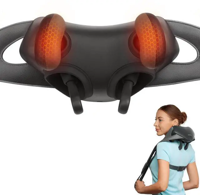 Main image of Cordless Neck Massager for Pain Relief Deep Tissue, Shiatsu Shoulder Massager with Heat, Massage Tools for Back, Trapezius, Lymphatic Drainage, Relaxation Therapy for Him&Her,Women,Men,Cadeo