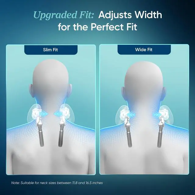 Alt view image 3 of 7 - Cordless Neck Massager for Pain Relief Deep Tissue, Shiatsu Shoulder Massager with Heat, Massage Tools for Back, Trapezius, Lymphatic Drainage, Relaxation Therapy for Him&Her,Women,Men,Cadeo