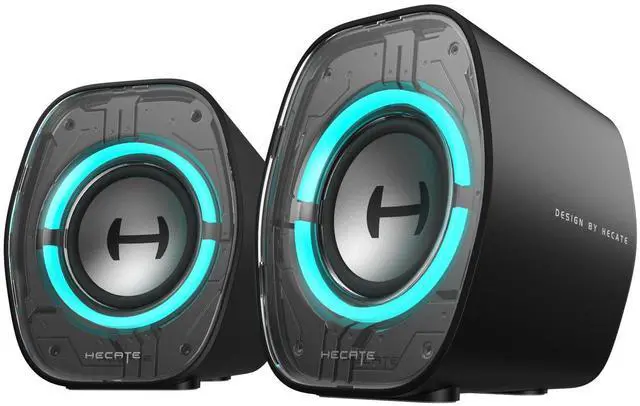 Main image of G1000 II Desktop Computer Speakers for Gaming, 2.5" Full-Range Driver & Enhanced Bass, Bluetooth 5.4 USB-C AUX, 9 Dynamic RGB Lighting Modes for PC - Black