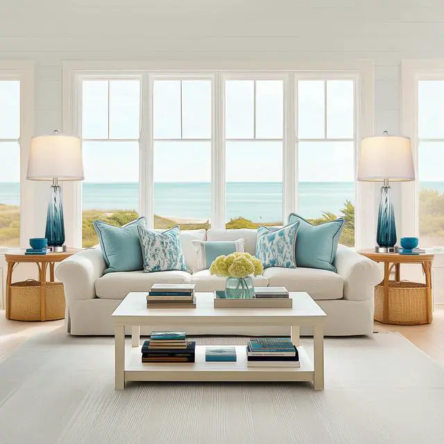 Alt view image 6 of 6 - Glass Table Lamps for Living Room, Modern Bedside Lamps with USB A+C Ports, 3-Way Dimmable Touch Control Nightstand Lamp with White Linen Shade, 27.5" Large Lamps for Bedrooms Decor, Teal, 1 Pack