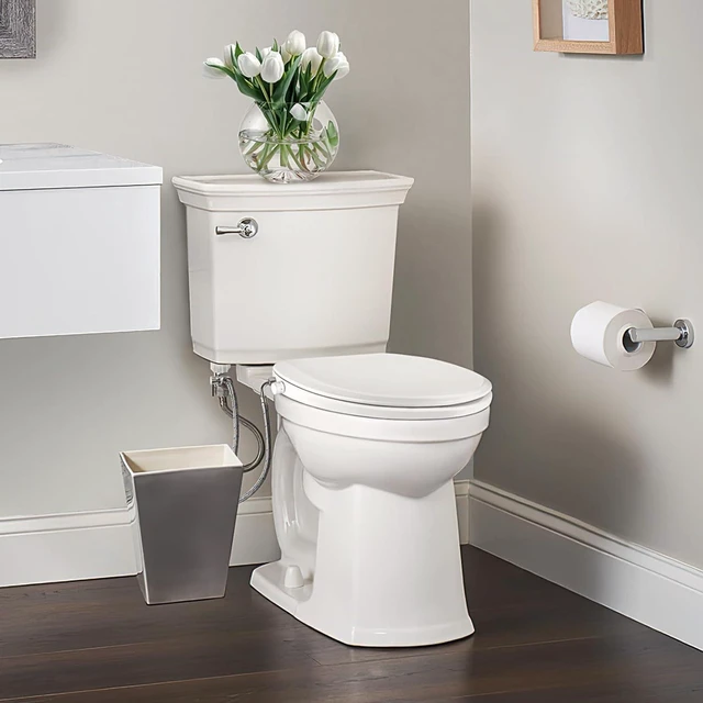 Alt view image 7 of 7 - Elongated Bidet Toilet Seat with Quiet-Close, Non-Electric Bidet Mode with Dual Nozzles, Fit Elongated Toilet Seat, Adjustable Water Pressure with Brass inlet (Elongated)
