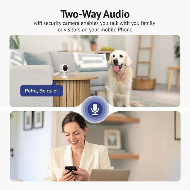 Alt view image 4 of 5 - 2K Indoor Outdoor Security Cameras for Home Security,Home Camera with Starlight Color Night Vision,Built-in Spotlight,Motion Detection,2-Way Talk,Cloud & Local Storage,Works with Alexa(4 Pack)