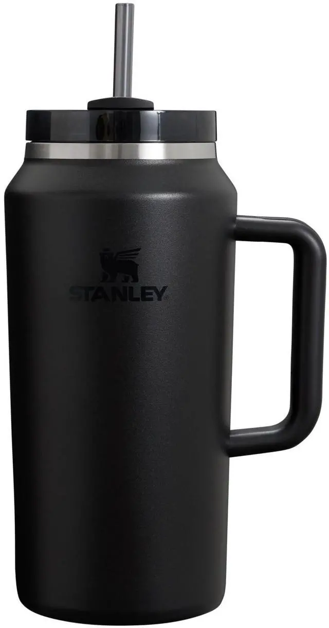 Main image of Quencher H2.0 Tumbler with Handle & Straw 64 oz | Flowstate 3-Position Lid | Large Capacity for Travel & Sports | Insulated Stainless Steel Cup | BPA-Free | Black 2.0