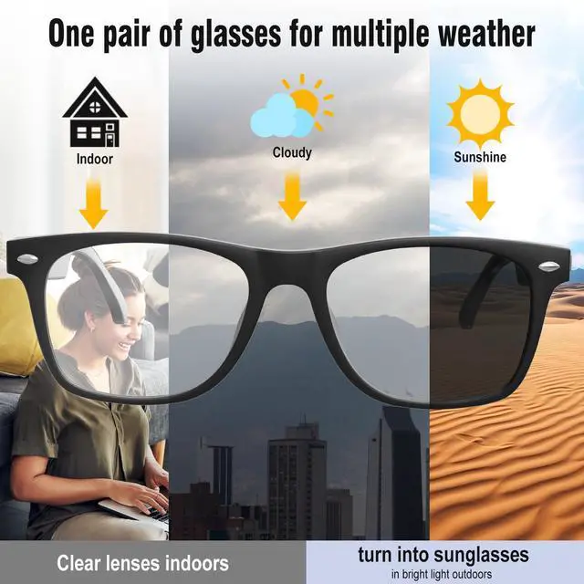 Alt view image 3 of 7 - AI Translation Smart Glasses with Chat GPT for Men and Women, Bluetooth Sunglasses with Translator 164 Languages and Color-Change Lens, Music Playback & Hands-Free Calls, UV & Blue Light Protection