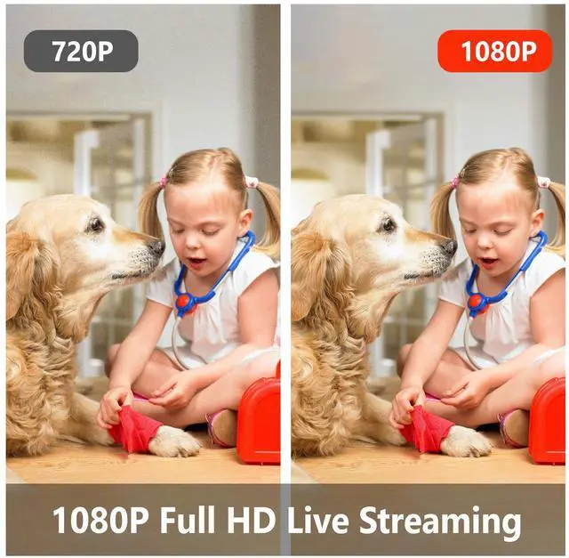 Alt view image 6 of 6 - Security Cameras 4pcs, Home Security Camera Indoor 1080P, Wi-Fi Cameras Wired for Pet, Motion Detection, Two-Way Audio, Night Vision, Phone App, Works with Alexa, iOS & Android & Web Access