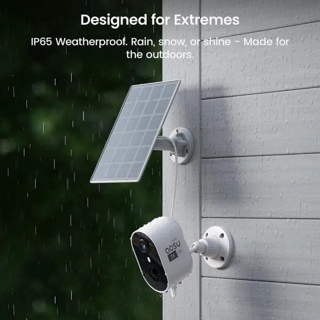 Alt view image 6 of 7 - 2K Solar Camera Outdoor Wireless, Cameras for Home Security, WiFi Camera for Home Surveillance with Spotlight Color Night Vision, PIR/AI Motion Detection, 2-Way Talk, IP66 Waterproof
