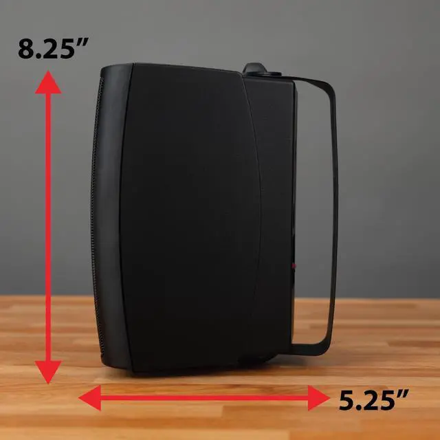 Alt view image 4 of 5 - LU43PB 4" 3-Way High Performance Outdoor Indoor Wired Speakers | Effortless Set Up | Home, Pool, Patio, Garage Use | Weather Resistant | Expansive Stereo Sound Coverage | Black