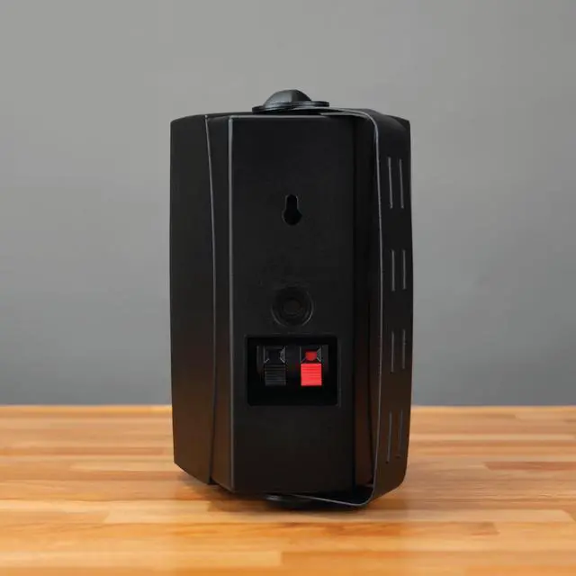 Alt view image 5 of 5 - LU43PB 4" 3-Way High Performance Outdoor Indoor Wired Speakers | Effortless Set Up | Home, Pool, Patio, Garage Use | Weather Resistant | Expansive Stereo Sound Coverage | Black