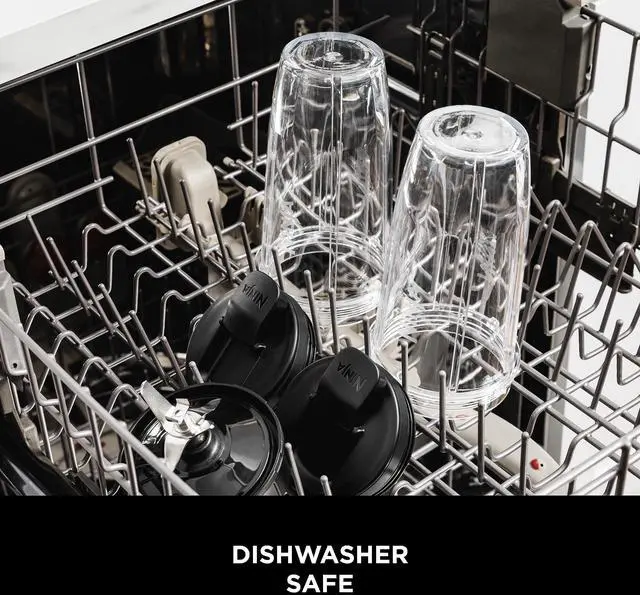 Alt view image 5 of 7 - Fit Compact Personal Blender, Portable Blender for-Smoothies, Shakes, Food Prep, and Frozen Blending, 700-Watt Base, (2) 16-oz. Cups and Spout Lids, Black QB3001SS