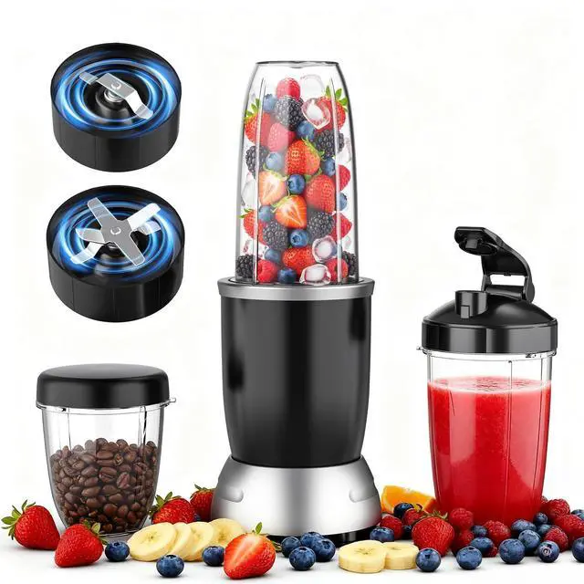 Main image of Smoothie Blender Maker 25000RPM Personal Blender for Shakes and Smoothies with 37 32 23oz Portable Cups Countertop blenders for kitchen, Frozen Drinks, Milkshake, Juice, Ice Crushing, Nuts
