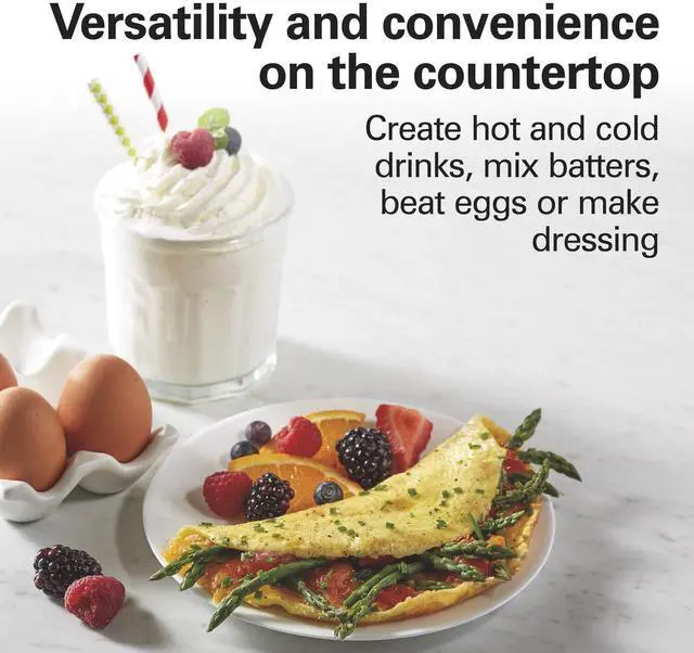 Alt view image 6 of 7 - DrinkMaster Electric Drink Mixer, Retro Milkshake Maker & Milk Frother, 2 Speeds, Extra-Large 28 oz. Stainless Steel Cup, Classic Chrome