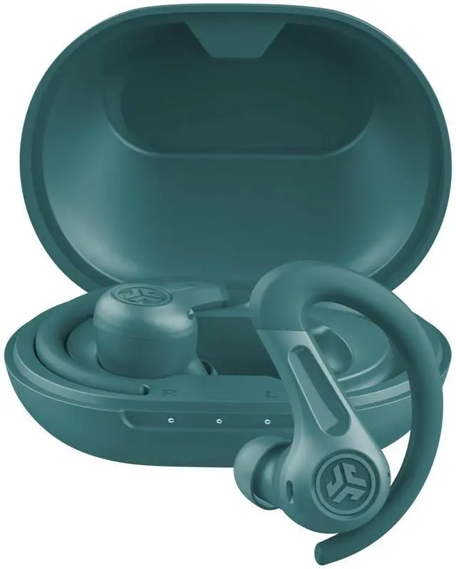 Main image of JBuds Sport ANC 4 True Wireless Bluetooth Earbuds + Charging Case, Teal, Swipe + Touch Controls, Hybrid Active Noise Cancelation, Multipoint Connect, Customized Settings App