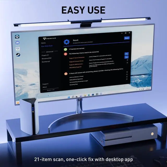 Alt view image 7 of 7 - PC-VR Streaming Air Link Compatible with Meta Quest 3S/3/2 AX3000 WiFi6 VR Router, Replace Link Cable, Wireless Stable and Fast (Puppis S1)