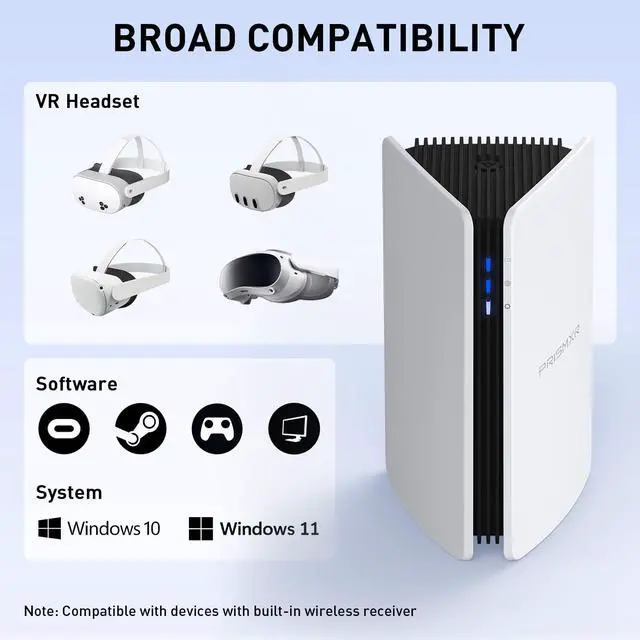 Alt view image 6 of 7 - PC-VR Streaming Air Link Compatible with Meta Quest 3S/3/2 AX3000 WiFi6 VR Router, Replace Link Cable, Wireless Stable and Fast (Puppis S1)