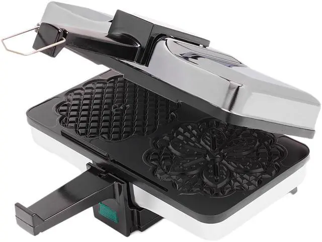 Alt view image 3 of 6 - Pizzelle Maker- Nonstick Electric Holiday Baker Press Makes Two 5-Inch Cookies at Once- Christmas Baking Supplies for Party- Italian Dessert Treat Making with Recipe Guide- Cookie Swap Gift for Her