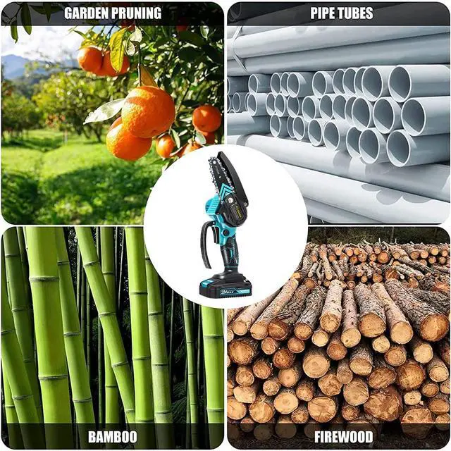Alt view image 7 of 7 - Mini Chainsaw,Portable Electric Chainsaws Cordless,Handheld Chain Saw Pruning Shears Chain Saws for Tree Branches,Courtyard,Household and Garden,Father Day Gift for Men Dad Husband Women