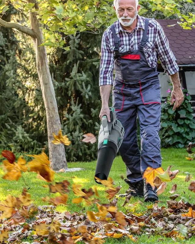Alt view image 5 of 7 - 20V Cordless Leaf Blower 350 CFM 85 MPH, Variable Speeds Electric Leaf Blower Battery Powered for Blowing Leaves, Dust, Snow, 4.0 Ah Battery & Fast Charger Included