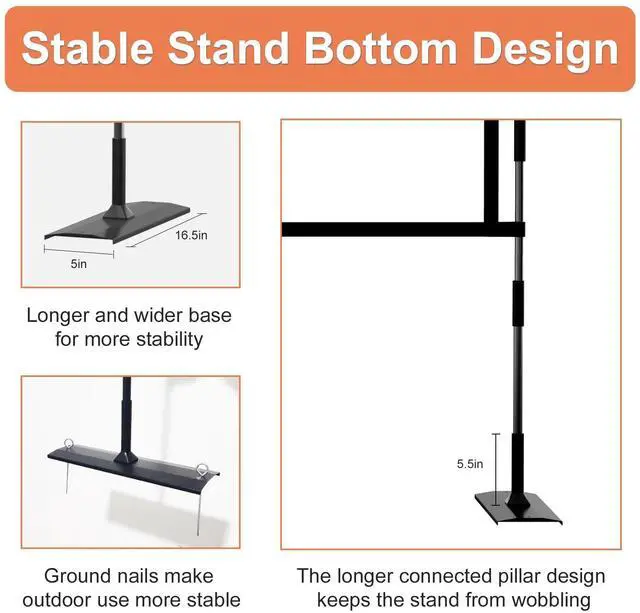 Alt view image 3 of 7 - Projector Screen and Stand, 120 inch Outdoor Projector Screen Indoor, Portable Movie Screen 16:9 4K Front Rear Projection Screen with Carry Bag Wrinkle-Free Design for Home Backyard Theater